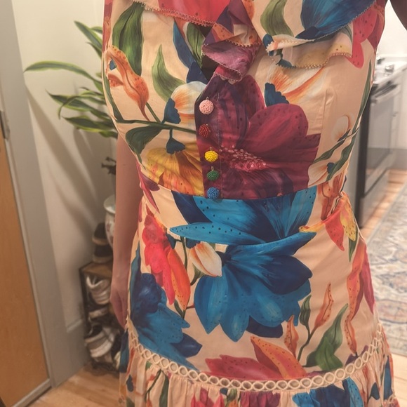 Farm Rio Floral- New w/ Tags- Multicolor Women's Dress - Picture 7 of 7